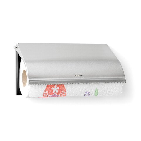 Suport rola servetele bucatarie, Brabantia, Matt, 25.5x14x2.2 cm, otel, argintiu mat