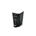 Cos de gunoi Chic M cu pedala, plastic, 22.3 L, Coffee
