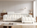 Coltar extensibil dreapta 3 locuri ELTAP, RT-01ROY, Felro, 285x181x93 cm, lemn/poliester, alb