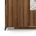 Dulap pentru haine, Comforty, Pasific Home Fuga, 130x216x60 cm, Maro