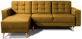 Coltar extensibil reversibil 3 locuri ELTAP, AsgL-58, Asgard, 248x162x93 cm, lemn/poliester, mustar