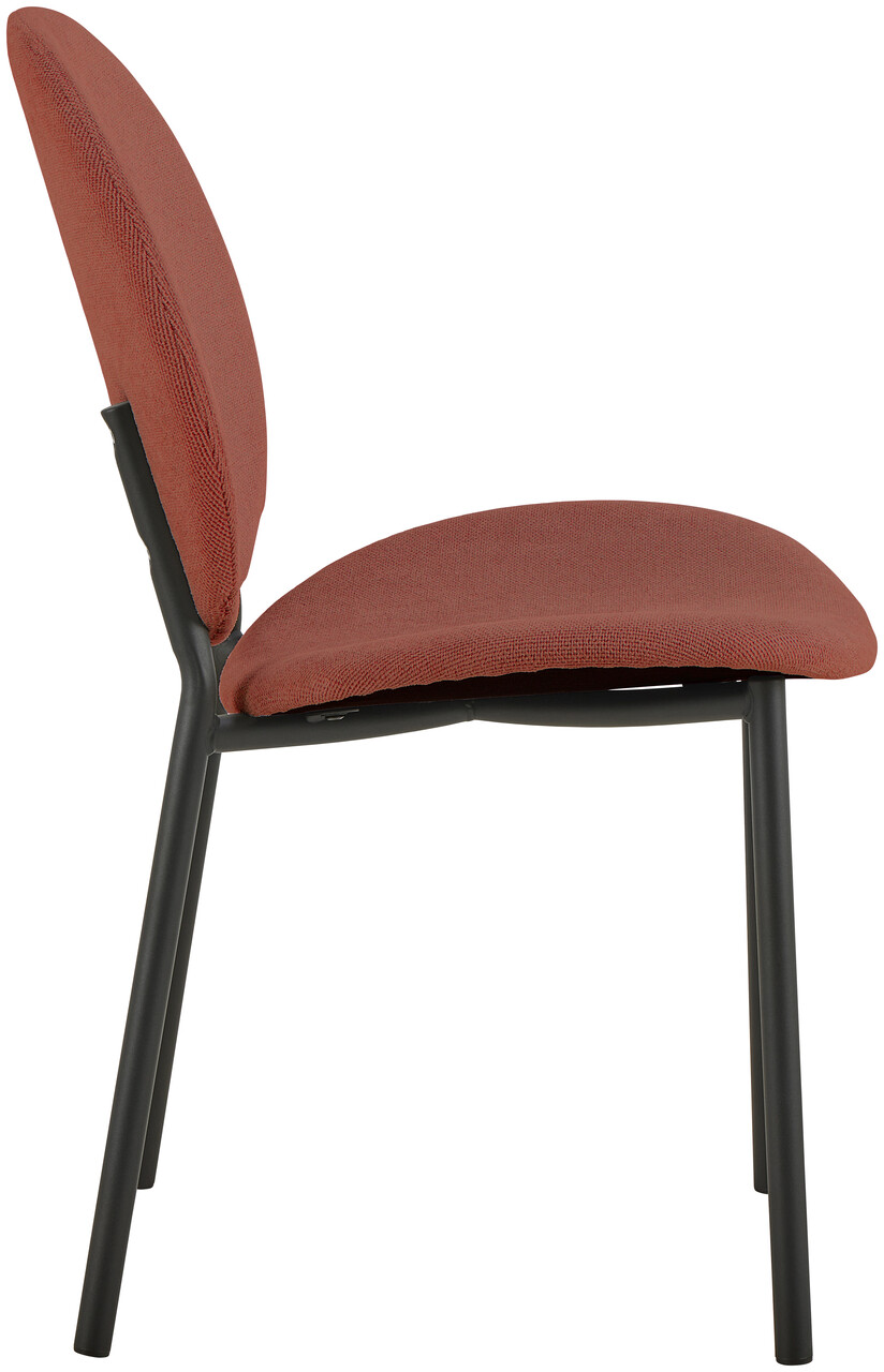 Scaun Cliff, Actona, 50x57.5x87 cm, tesatura structurata/otel, teracota - view 9