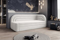 Canapea extensibila brat dreapta 3 locuri, ELTAP, Fabillo, 223x86x80 cm, lemn/poliester, alb