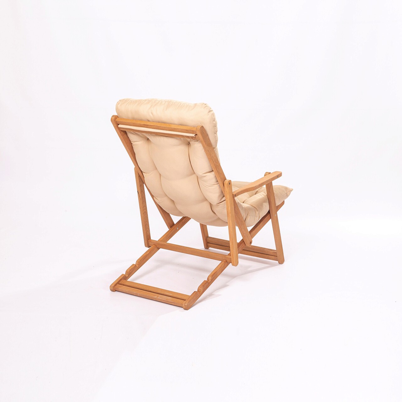 Scaun de gradina, Meya Dekor, MY008, 66x110x48 cm, Maro / Crem