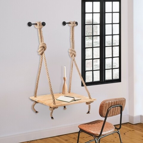 Raft pentru perete CM-002, Bueno, 60x55x90 cm, negru Bueno