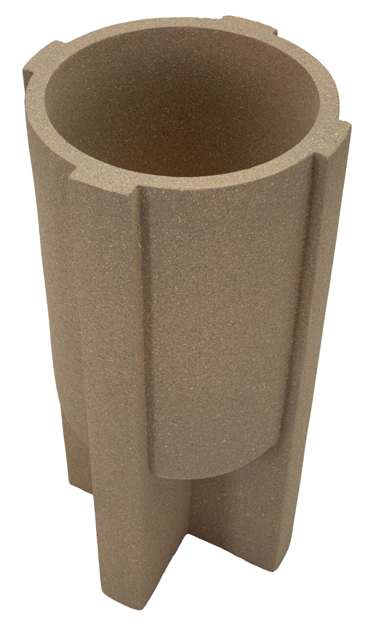 Vaza decorativa, Mauro Ferretti, Moai Outdoor, 39x80.5 cm, polirasina, maro - view 5