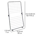 Uscator rufe pliabil Champion, Wenko, 65x7x62-114 cm, metal/polietilena, negru