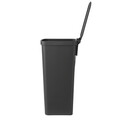 Cos de gunoi cu pedala, Brabantia, StepUp, 40 L, 35.2x28x66.6 cm, polipropilena, gri inchis