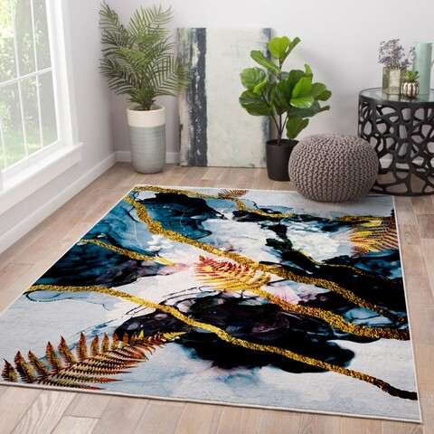 Covor Marble, Oyo Concept, 140×220 cm, poliester, multicolor Covoare