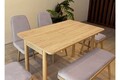 Set masa extensibila si 6 scaune, Vella, Vina Mini 03 0701, PAL, Stejar / Gri Soho