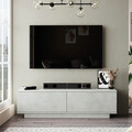 Comoda TV Zoeva, Pakoworld, 140x35.5x38.2 cm, PAL/MDF, gri