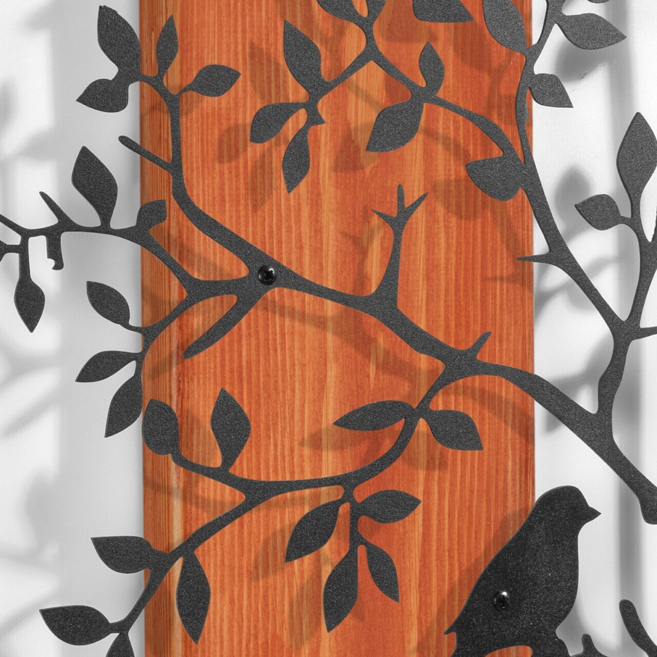 Decoratiune de perete, Nidra, Cadru: Lemn (Grosime: 2 cm), Roșu/Negru — imaginea 4