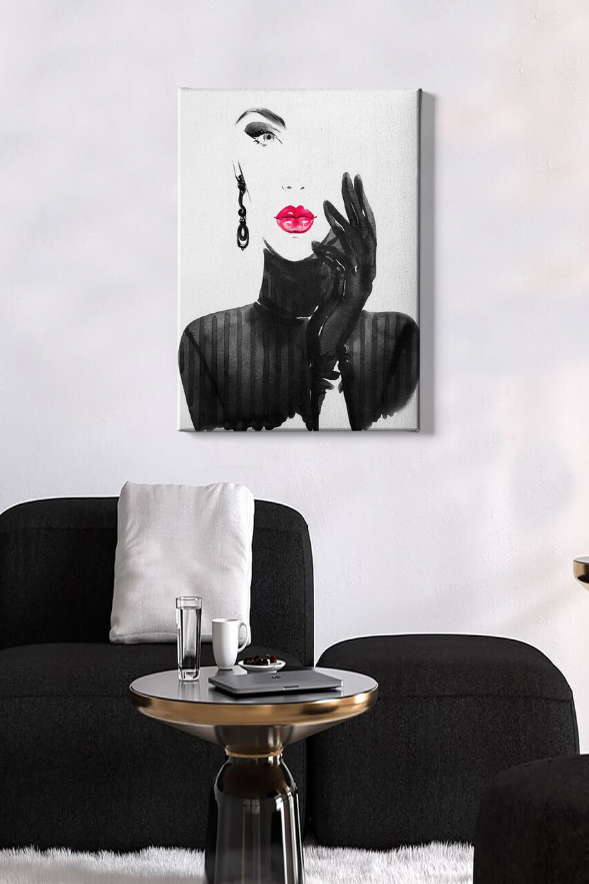 Tablou decorativ Kanvas Tablo (50 x 70) Cadru: 100% LEMN (grosime: 3 cm) Multicolor