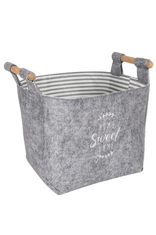 Cos depozitare, als-03716, 15x14x15 cm, fetru, gri
