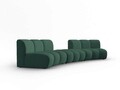 Canapea semirotunda 5 locuri, Lupine, Micadoni Home, BL, 367x118x70 cm, poliester chenille, verde