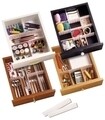 Organizator pentru sertar, Rayen, 10 x 49.5 cm, plastic, alb