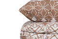 Lenjerie de pat pentru o persoana (FR), Alize - Brown, Pearl Home, Bumbac Ranforce