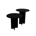 Set masuta de cafea, Rotexa, Leo (55 + 45), MDF , Negru