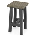 Set 2 taburete, Tonic, L.36 l.40 H.70 cm, negru