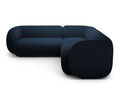 Coltar simetric 5 locuri, Kate, Micadoni, 252x252x76 cm, catifea, albastru regal