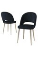 Set scaune (8 piese), Hanah Home, Pane, Antracit / Crom