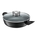 Tigaie adanca cu capac Granite, Ambition, 28 cm, aluminiu