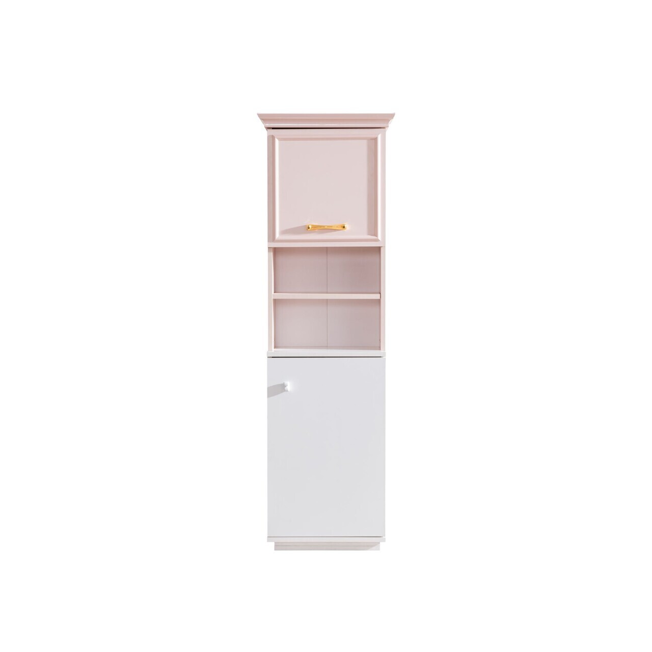 Corp biblioteca, Hanah Home, Rosa, 53x167x30 cm, PAL, Roz/Alb - view 3