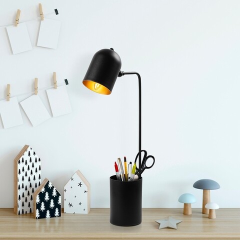 Lampa de masa, pot - 11491, fulgor, 12 x 27 x 67 cm, 1 x e14, 40w, negru