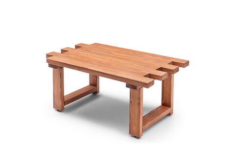 Masuta de cafea pentru gradina, hudson, abant, 104x48x65 cm, nuc