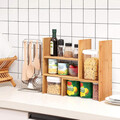 Organizator multifunctional DIY, Songmics, reglabil in 3 pozitii, 64.7x15x40 cm, bambus, maro