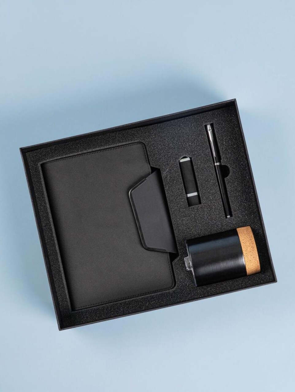 Set agenda 4 piese Bodo, Homla, 31x27x8 cm, 200 ml, poliuretan, negru - view 5