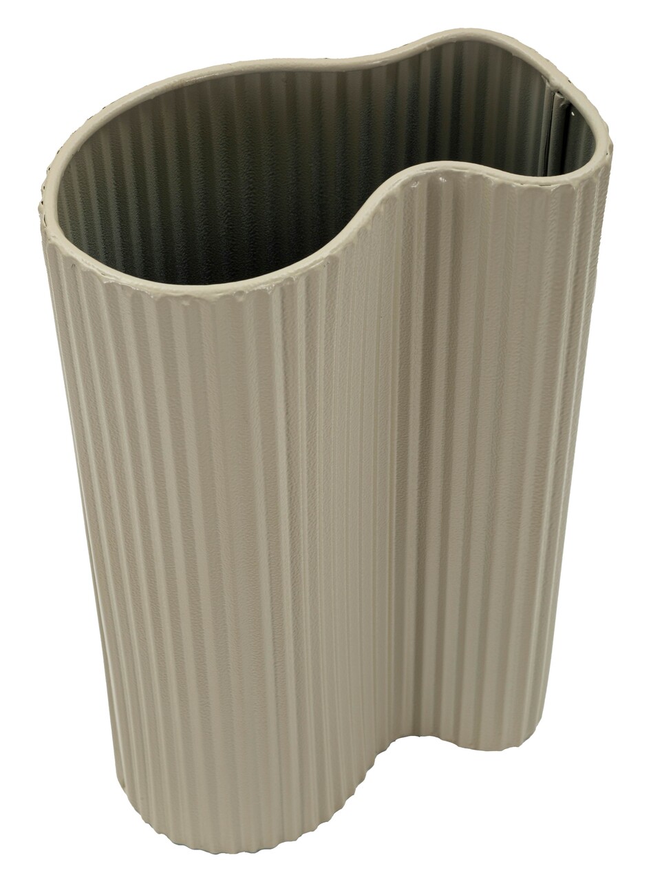 Vaza decorativa, Mauro Ferretti, Frankfurt, 21x12x36 cm, fier, alb - view 4