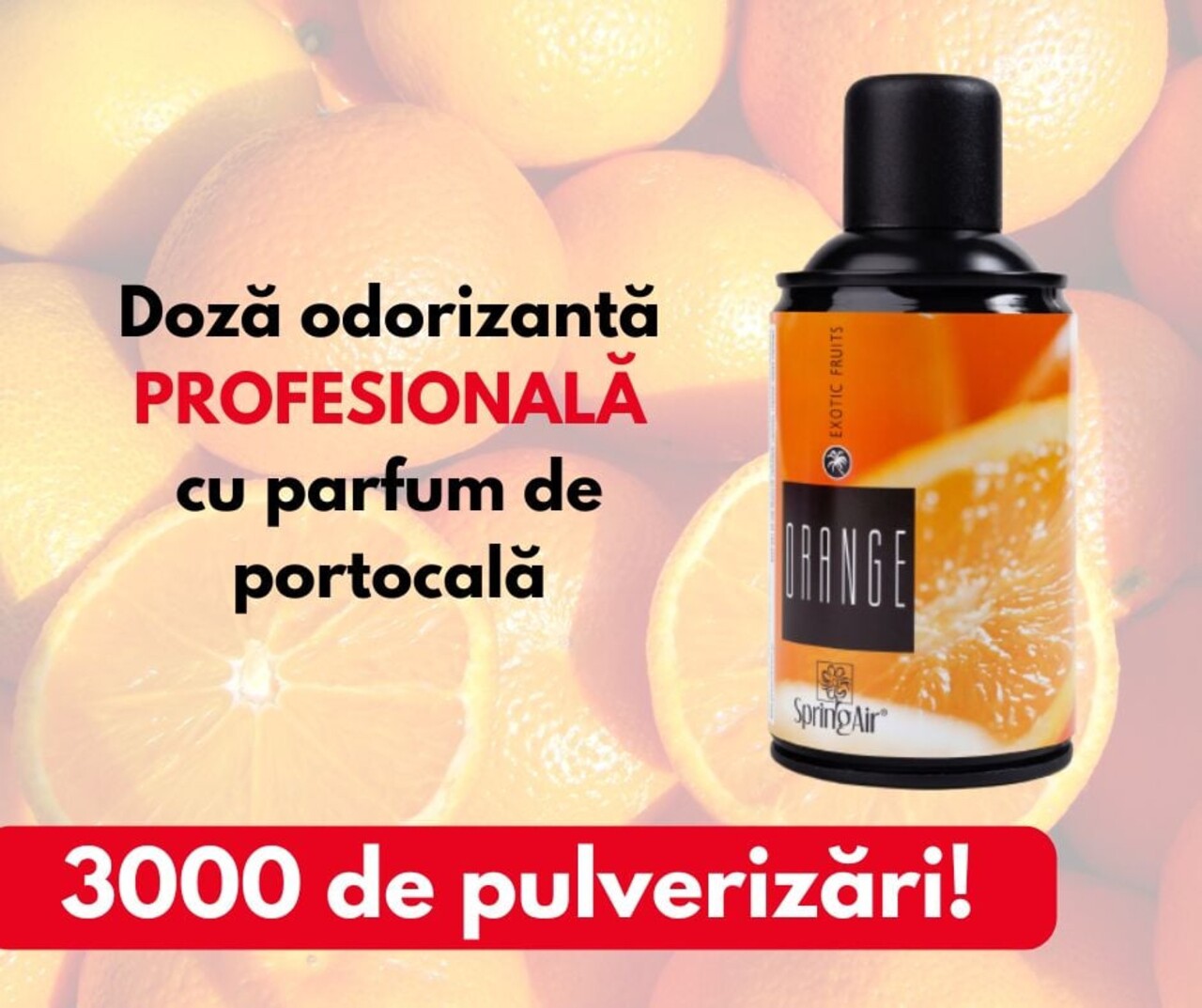 Rezerva odorizanta pentru camera Orange, Spring Air, 250 ml