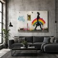 Tablou decorativ, KNV12054, Canvas, Cadru: 100% lemn (grosime: 3 cm), Multicolor