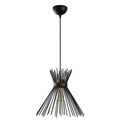 Lustra, Kirpi - 3081, Opviq, 34 x 35 cm, 1 x E27, 40W, negru