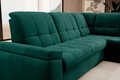Coltar extensibil dreapta 3 locuri ELTAP, RT-35NU, Sado, 272x192x95 cm, lemn/poliester, verde inchis