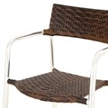 Scaun bar pentru exterior, Cosmopolis, 56x57x112 cm, maro