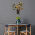 Decoratiune de perete, Flowers in Pots, Metal, Dimensiune: 47 x 55 cm, Multicolor