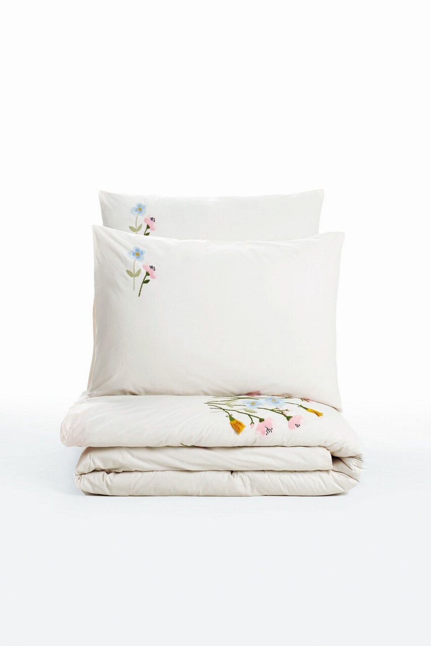 Lenjerie de pat dubla, Delbin - Pink, Cotton Box, Bumbac Ranforce