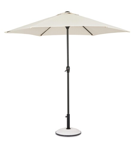 Umbrela pentru gradina / terasa, Kalife, Bizzotto, Ø 250 cm, stalp Ø 36 / 38 mm, aluminiu, ecru Gradina
