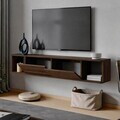 Comoda TV, Hanah Home, Twist, 160x29x29 cm, Maro