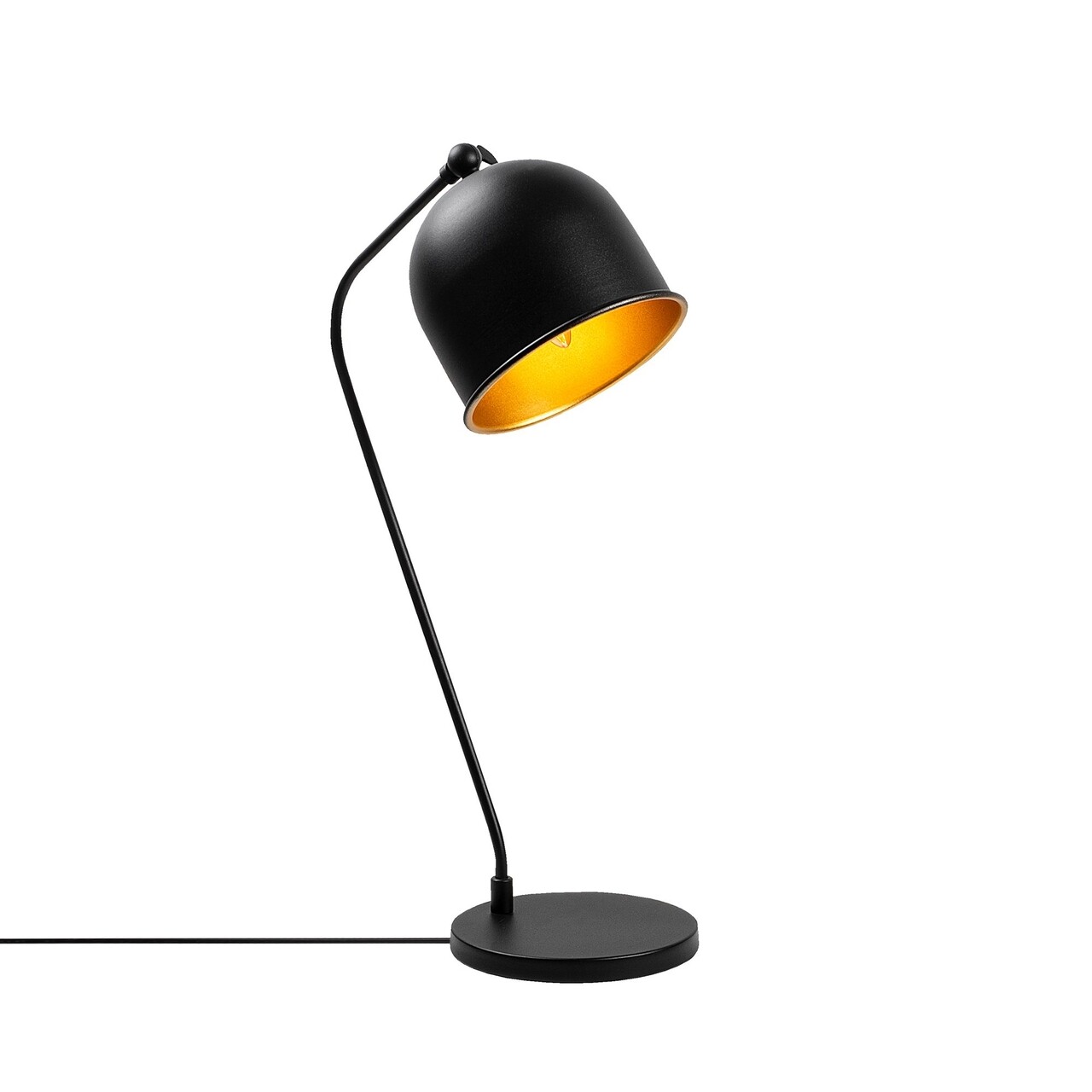 Lampa De Masa, Sanika - 12277, Fulgor, 18 X 30 X 56 Cm, 1 X E14, 40W, Negru