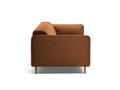 Canapea 2 locuri, Noomi-88, Micadoni Home, 162x94x75 cm, catifea, miere