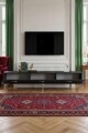 Comoda TV, Hanah Home, Ilay, 180x41x30 cm, Antracit / Argintiu
