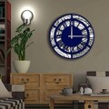 Ceas de perete, 5050MS-054, MDF, ø50 cm, Multicolor