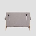 Canapea extensibila 1 loc Calore, Homla, 117x90x82 cm, lemn/poliester, bej/natur