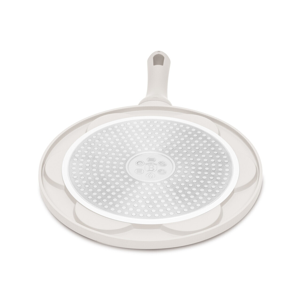 Tigaie pentru clatite, 7 forme emoji Berlinger Haus, Sahara, 26 cm, aluminiu turnat, crem mat - imagine 11