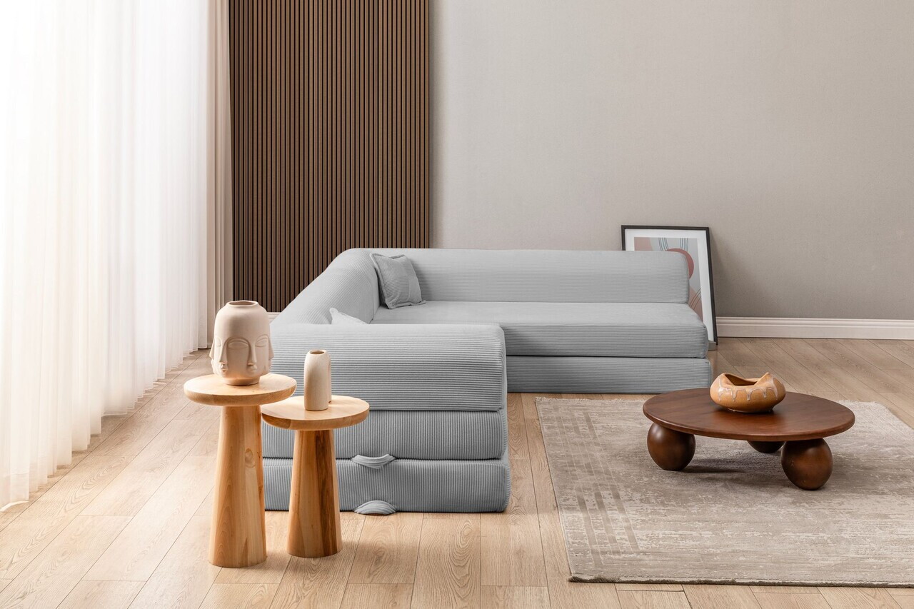 Coltar, Atelier del Sofa, 118FVL1505, Tesatura plus reiata, Gri deschis - view 3