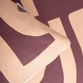 Lenjerie de pat pentru o persoana Karmen, Homla, 2 piese, 140x200 cm, bumbac, visiniu/bej