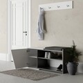 Pantofar Fiona, Decortie, 104x37x47 cm, PAL melaminat, antracit/alb